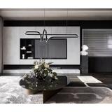 HÄNGANDE LED-LAMPA G038-CP SVART