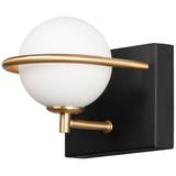 VÄGGLAMPA KINKIET APP1300-1W Svart Guld