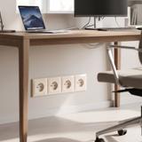 Cadre quadruple pour prises OSTE JNH016-4F Beige