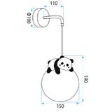 VÄGGLAMPA PANDA G163-1W