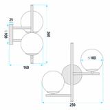 VÄGGLAMPA VÄGGLAMPA APP1170-2W Svart