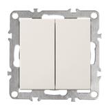Double Switch OSTE JNH007-W BEIGE