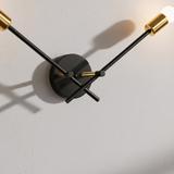 VÄGGLAMPA VÄGGLYKTA APP1119-2W Svart
