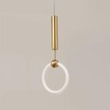 HÄNGLAMPA LED LHJ059-1CP Borstad Guld