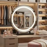Spegel LED MAKE-UP Svart 40 cm