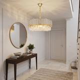 Kristall-pendellampa SWE107-CP 50cm GOLD