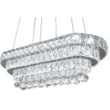 Kristall LED Pendellampa för Tak 102W fjärrkontroll APP417-CP