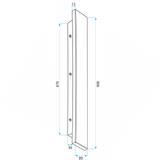 Facade LED wall lamp JNH036-G 90 Black