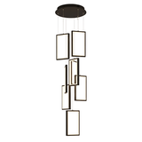 HÄNGENDE LED TAKLAMPA LHJ089-7CP SVART