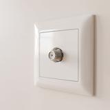 Antenna Socket with Frame OSTE JNH012-G WHITE