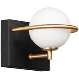 VÄGGLAMPA VÄGGLAMPETT APP1220-1W Svart Guld