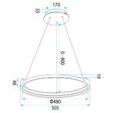 Taklampa LED APP1927-CP Black