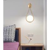 Vägglampa Väggarmatur Glasglob APP603-1W Guld