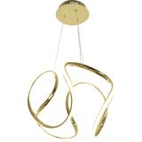 Modern LED Takpendellampa + FJÄRRKONTROLL APP386-CP Guld