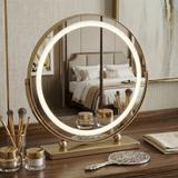 Spegel LED MAKE-UP L.Gold 40 cm