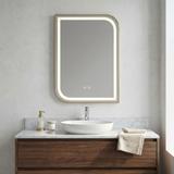 LED-VÄGGSPEGEL ZONE 80X60 GOLD BRUSH