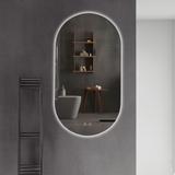 VÄGGSPEGEL LED EGG 60x80 cm