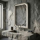 LED-VÄGGSPEGEL ZONE 70x50 BRUSH NICKEL