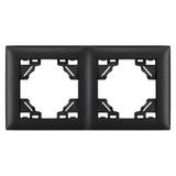 Marco doble para enchufes OSTE JNH014-2F Black