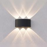Homlokzati fali lámpa LED JNH040-6G Black