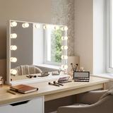Spegel LED Hollywood Vit 80x60