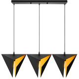 TRIANGELFORMAD GEOMETRISK TAKLAMPA TRIPPEL APP254-3CP SVART