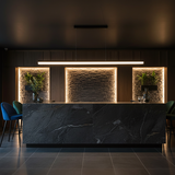 Hängande LED-lampa APP1695-CP 200 cm Svart