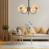 Glaspendellampa för tak APP1120-6CP Guld