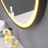 RUNT LED-SPEGEL HÄNGANDE I REM 70 cm 104