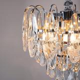 Kristall-pendellampa SWE079-CP 50cm Chrom
