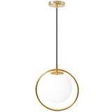 Glaspendellampa i tak med Takglob APP430-1CP Vit
