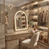 LED-spegel GLAM L.Gold 40x45cm