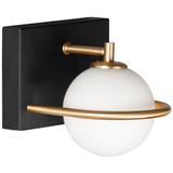 VÄGGLAMPA VÄGGLAMPETT APP1220-1W Svart Guld