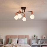 Hängande Fyrflams Taklampa 392200 Roséguld