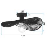 TAKLAMPA APP1832-1C SVART