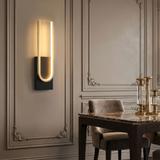 Vägglampa LED APP1782-W Borstad Guld/Svart