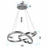 HÄNGANDE TAKLAMPA LED G158-CP GOLD