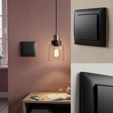 Ühekordne raam pistikupesadele OSTE JNH013-1F Black