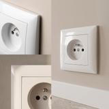 Ühekordne raam pistikupesadele OSTE JNH013-1F White