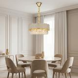 Kristall-pendellampa SWE107-CP 50cm GOLD