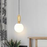 Taklampa Hängande Glas Metall APP474-1CP Guld
