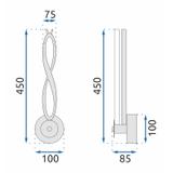 Vägglampa LED APP1048-W Svart
