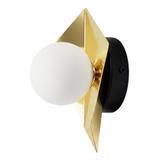 VÄGGLAMPA VÄGGLYKTA APP1411-W SVART/GULD