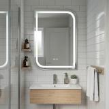 LED-VÄGGSPEGEL ZONE 80x60 BRUSH NICKEL