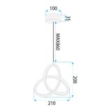 TAKLAMPA HÄNGANDE LED APP1784-CP SVART