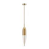 Glaspendellampa i Metall APP549-1CP Guld