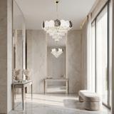 Kristall-pendellampa SWE084-CP 60cm GOLD