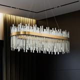 Kristalltaklampa APP1513-CP80 Guld