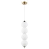 LED taklampa pendel LHJ118-4CP borstat guld