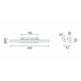VÄGGLAMPA BADRUM LED ÖVER SPEGEL 5W 40CM APP361-1W